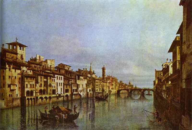 Bernardo Bellotto Arno in Florence. oil painting image